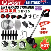 Electric Cordless Grass Lawn Cutter Brush Mower Whipper Snipper String Trimmer