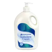 Livingstone Sorbolene Cream with Vitamin E and 10% Glycerine - Mild pH 5.5 - 6.0 1L Pump Bottle