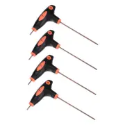 4pcs T-Handle Ball End Hex Key 2mm S2 Metric Size Wrench for Auto Maintenance