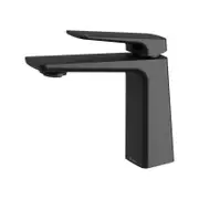 Phoenix Matte Black Reva Basin Mixer WELS 6 Star 4.5L/min