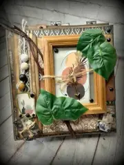 Zen Junk Journal Book Bohemian Plants Nature Sun Elements Grimoire Krazed Dezign