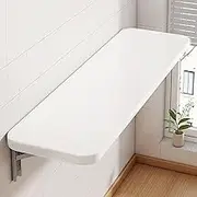 Wall Mounted Folding Table for Study Bedroom and Living Room Foldable Desk with Wall Shelf Ideal for Small Spaces Compact Computer Workstation (100 * 40cm/39 * 16in)