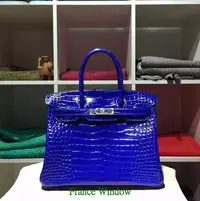 在飛比找Yahoo!奇摩拍賣優惠-愛瑪仕 柏金包Hermes Birkin  亮面 30cm 