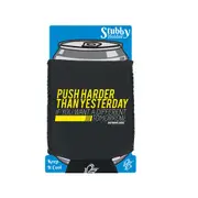 Personal Best RunningPush Harder Than Yesterday - Funny Novelty Stubby Holder With Base