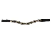 100% Pure Leather Designer Five Row Crystal Browband All Size & Color Available.