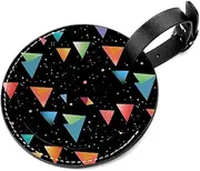 [YTYVAGT] Luggage Tag,Bag Tags for Luggage,Travel Suitcase Tags,Color Triangle,2-Pc