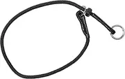 Dingo Gear Choke Collar for Dog Training Handmade of Cord with A Limiter, Waterproof Black S04061, L