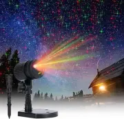 Christmas Projector Laser Lights - Red & Green, 3 Modes, Waterproof, Indoor/O...