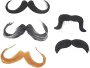 1 Set Fake Beard Realistic Beard False Mustache Lifelike Mustache Halloween Mustache Party Props Simulation Beard Simulation Mustache Lifelike Beard Realistic Mustache for Party