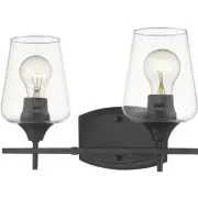 Z-Lite 473-2V-MB Joliet 2 Light 15 inch Matte Black Vanity Wall Light