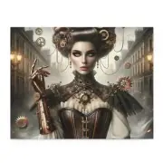 Puzzle (120, 252, 500-Piece) Steampunk Femme Fatale Digital Art