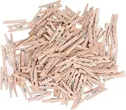 Respicefinem 100Pcs Mini Wooden Clothes Pins with Exquisite Workmanship Ideal for Hanging Clothes Making Crafts Gifts and Home Decorations