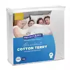 Mattress Protector + 2x Pillow Protector Set Waterproof Terry Towelling SINGLE