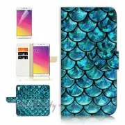 Abstract TPU Phone Wallet Case Cover For New Optus X Start - 21694