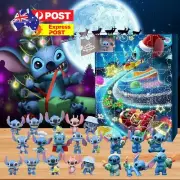 Christmas Stitch Mystery Box Advent Calendar 24 Cute Figures Toy Action Gift Kid