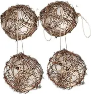 WOONEKY 4pcs Hummingbird Nesting Material Durable Outdoor Bird Nest Accessories for Indoor Gardens Courtyards Easy to Clean and Maintain for Bird Lovers Photography Props