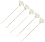 OHPHCALL 5Set Small Chrysanthemum Scented Rattan Sticks Essential Oil Diffuser Replacement Aroma Reeds for Home Fragrance Natural Aroma Decor