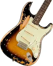 [Fender] Mike McCready Stratocaster RW 3-Color Sunburst Road Worn - Electric Guitar, (MIKEMCCREADYSTRW3TS)