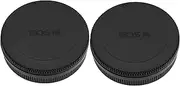 2Sets Camera Body Cap and Lens Rear Cap Kit, Compatible with Canon EOS EF-M Mount Mirrorless Camera Rear Lens Protector Cover and Body Protector Set