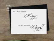 Will you walk me down the Aisle Wedding Proposal Card Father of the Bride V5
