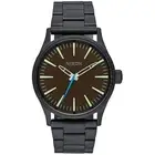 Nixon Unisex Watch Sentry Brown Dial Black Stainless Steel Bracelet A450-712