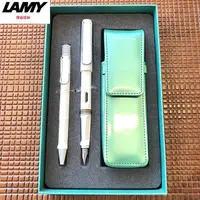 在飛比找PChome24h購物優惠-LAMY 狩獵系列限量綠皮套白色鋼筆禮盒 19