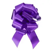 20pcs 8" Metallic Large Big Pull Bow Gift Wrapping Bows Ribbon, Purple