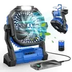 Portable Fan Rechargeable, Cordless Battery Powered Fan with LED Lantern 2000...