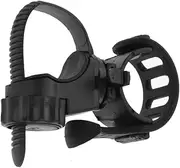 Parliky Rotatable Quick Release Bike Torch Mount Clamp Holder Durable Black Bracket for Flashlight Easy Installation Fit for Night Cycling