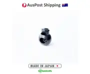 NIFCO 4/pk Cord Lock Stopper Toggle Round Single Hole 5x7mm #CL22