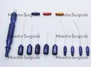 Set Of Micro Fat Injection liposuction Cannulas With Handle , premium quality