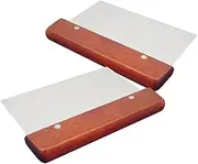 ASAKKURA 2Pcs Stainless Steel Kitchen Dough Scraper Ergonomic Food Scraper Tool for Baking Pastry Pizza and Cake Easy to Clean and Multipurpose Kitchen Essential