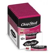 Chapstick Cherry Lip Balm Tube 0.15 oz, 12 count
