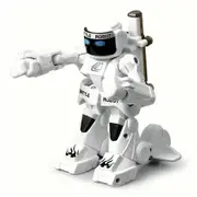 Fighting Robots, RC Battle Boxing Robot Toys Remote Control 2.4G Humanoid Fighting Robot for Boys Kids Birthday White