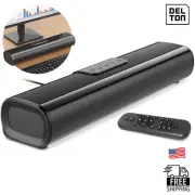 Delton SB380 50-Watt Bluetooth Computer Speaker Soundbar - Black