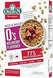 Orgran Gluten Free Rice & Millet O's Wildberry Breakfast Cereal 300 g
