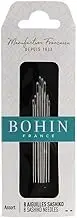 Bohin Assorted Sashiko Needles - 8 Pieces, Silver, 0.1 x 0.1 x 5 cm