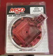 MSD Chev V8 Distributor Cap Red Male/HEI-Style Distributor # MSD8411