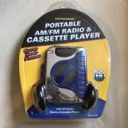 VTG Electro Brand Portable Cassette Tape Player Am/Fm Radio Headphones 2305
