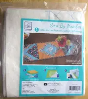June Tailor Sew By Number Table Runner Pattern Printed Batting 14.5"x40" JT-1486
