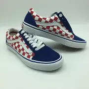 Vans Men/Women's Shoes old Skool Pro (Primary) Red/Blue/Yellow.