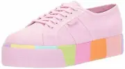 Superga Platform Pink Rainbow 2790 Woman Sneaker SIZE USA M - 8 , Euro 39
