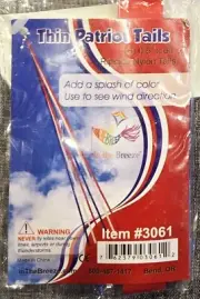 3 PACK 6 - .50 in 60 in - Streamers Thin Patrotic - From In The Breeze #3061