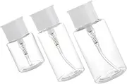 OFFIGAM 3Pcs Travel Empty Plastic Bottle for Cosmetics Leak Liquid Container for Toiletries Safe and Durable for Shampoo and Soap