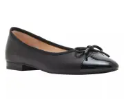Steve Madden Glossie Black Ladies' Flat Slip On Shoes Size 7 M US NEW