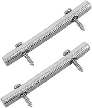HEATSHAKING 2pcs Electric Tailpiece with Mounting Screw Compatible with Tremolo Systems Versatile Guitar Repair Accessory for Live Performance and Practice
