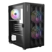 Antec Nx200M Rgb Mid Tower Gaming Case, Large Mesh Front Micro-Atx Mini Tower