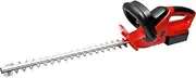 Electric Hedge Trimmer Household Rechargeable Portable Grass Shear, Handheld Pruning Machine for Park shrubs, Double Handle 20V Garden Tools (Color : Black+Red, Size : 78cm)