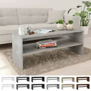 Coffee Table Engineered Wood Storage Shelf Side Table Multi Colours vidaXL