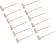 KONTONTY 20Pcs Wooden Hammers for Fun Mallet for DIY Projects Safe Hammer for Crafting for Parties Games